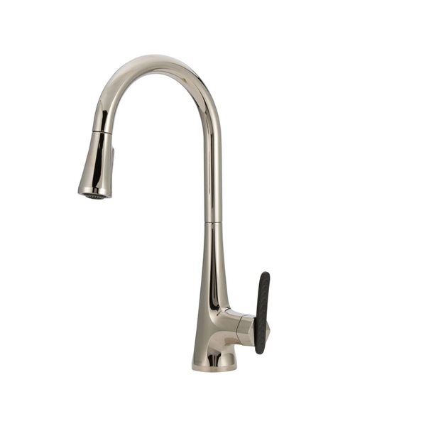 MOEN Sinema Brushed Nickel One-Handle High-Arc Pull-Down Kitchen Faucet