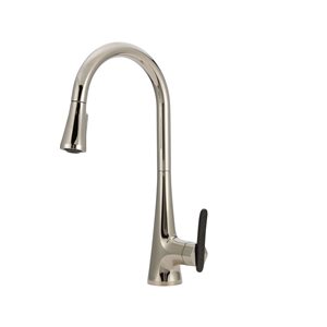 MOEN Sinema Brushed Nickel One-Handle High-Arc Pull-Down Kitchen Faucet