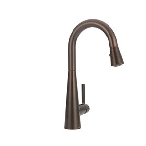 MOEN Sleek Oil-Rubbed Bronze 1-Handle High-Arc Pull-Down Kitchen Faucet