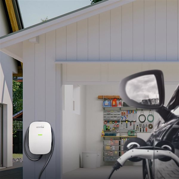 Chargeur 80 Amp Wi-Fi Leviton voiture électrique niveau 2, 19.2 kW