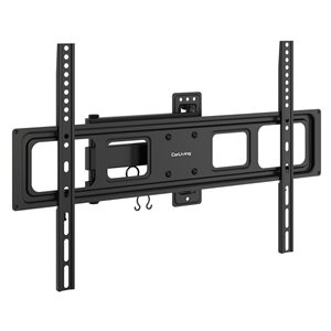 CorLiving Black Heavy-Duty Steel Slim Profile Full Motion TV Wall Mount - Up to 70-in