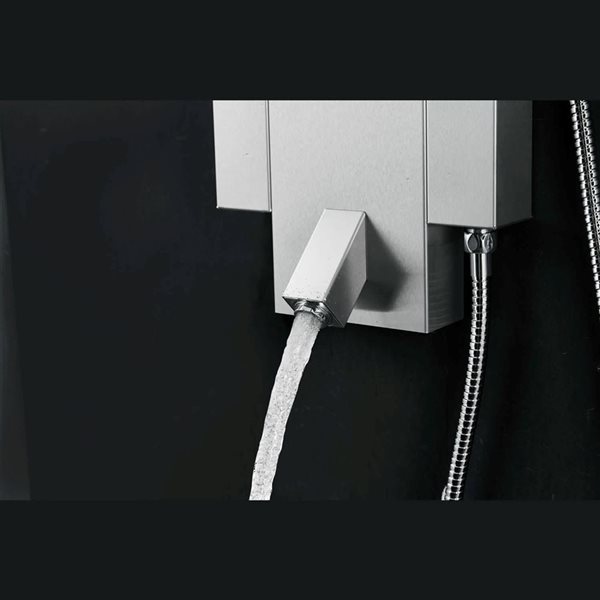 Blue Ocean 48-in Stainless Steel Shower Panel Tower w/ Rainfall Shower Head, Handheld Shower Head and Spout