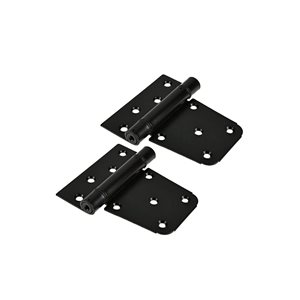 Nuvo Iron Black Galvanized Steel 4-in Self-Closing Tee Hinges