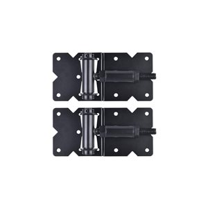 Nuvo Iron Galvanized Steel Heavy Duty Self Closing Adjustable Gate Hinges
