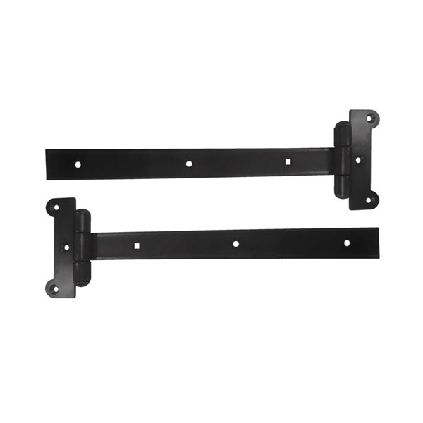 Nuvo Iron Heavy Duty 12-in Galvanized Steel Strap Hinges