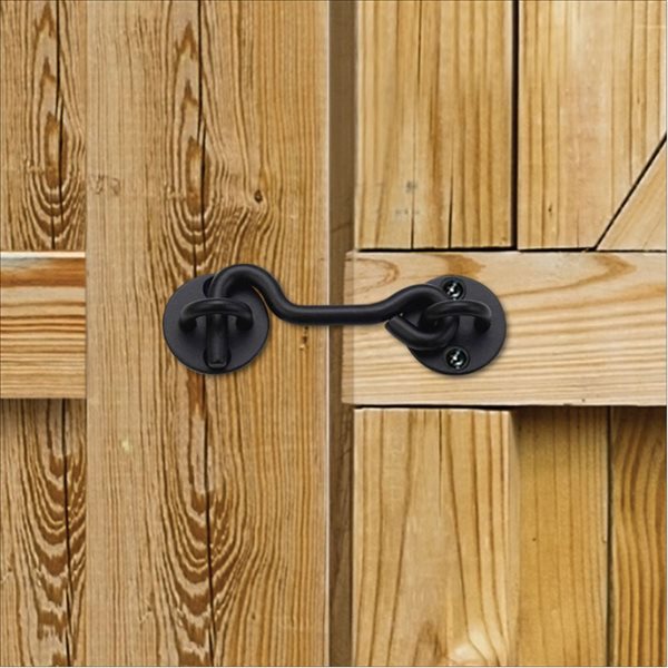 Nuvo Iron 4-in Galvanized Steel Rustic Hook And Eye Latches