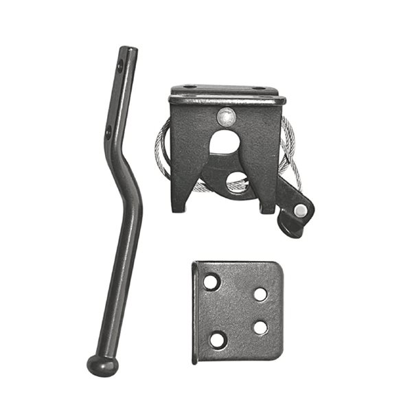 Nuvo Iron Galvanized Steel Spring Loaded Latch And Catch With Cable