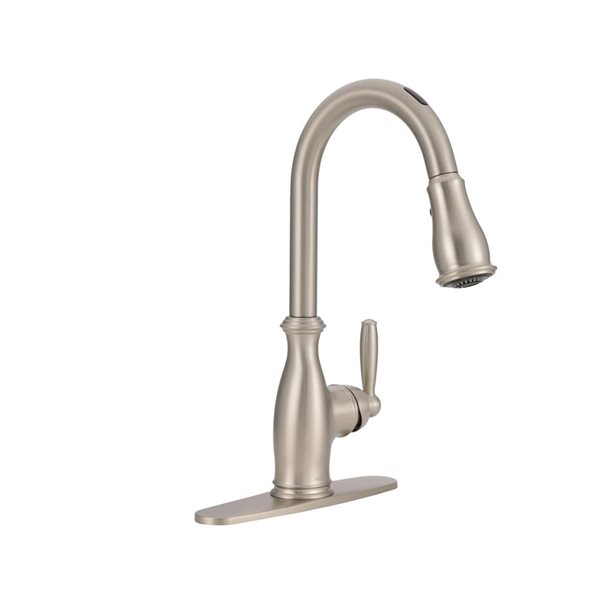 MOEN Brantford Smart One-Handle High Arc Pulldown Kitchen Faucet - Stainless Steel