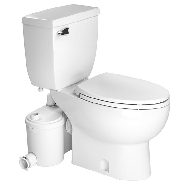 SFA Saniflo SaniBest Pro Elongated Skirted Toilet bowl and Insulated Tank - White