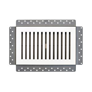 Best Access Doors Invisagrille 10 x 6-in Removable Wall and Ceiling Supply Vent - White