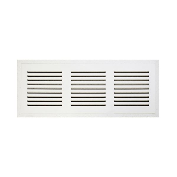 Grille de reprise d'air Invisagrille de Best Access Doors 24 x 6 po encastré fixe, blanc