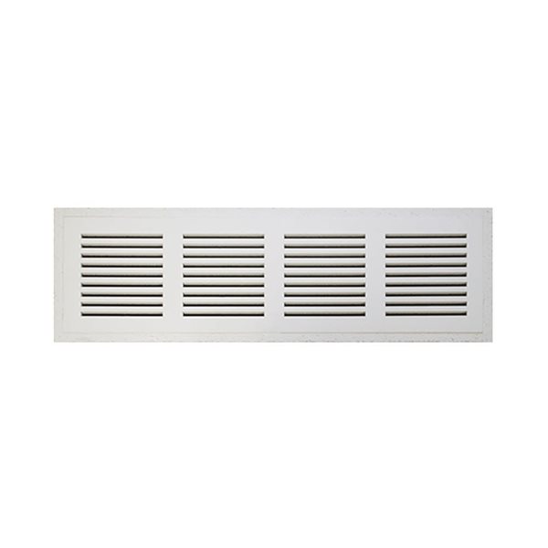 Grille de reprise d'air Invisagrille de Best Access Doors 30 x 6 po encastré fixe, blanc