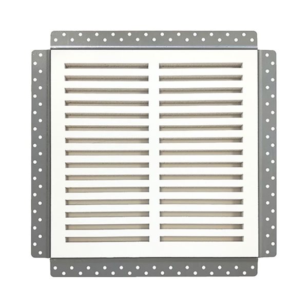 Best Access Doors Invisagrille 14 x 14-in Ventilation Fan Grille with Removable Magnetic Cover - White