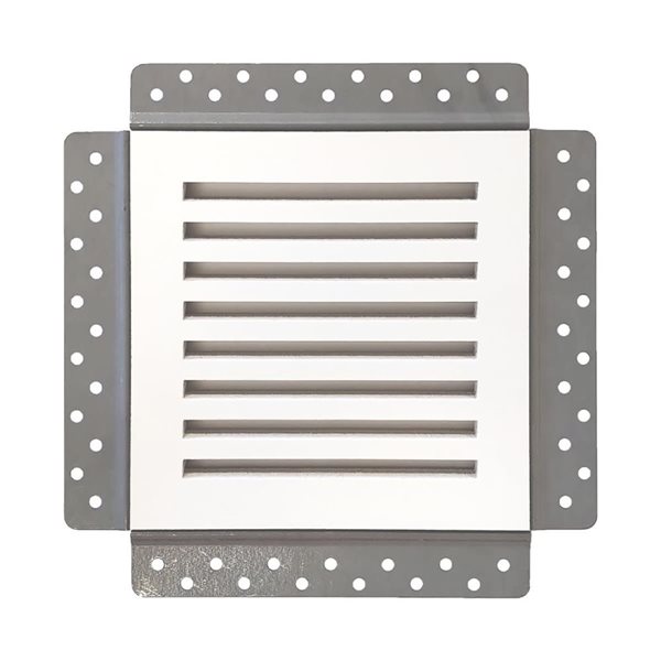 Best Access Doors Invisagrille 8 x 8-in Ventilation Fan Grille with Removable Magnetic Cover - White