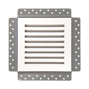 Best Access Doors Invisagrille 8 x 8-in Ventilation Fan Grille with Removable Magnetic Cover - White