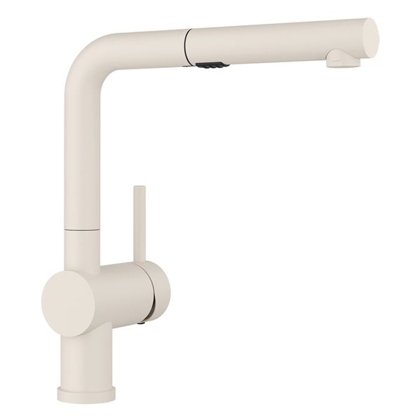 BLANCO Linus Low Arc Pull-Out Dual-Spray Kitchen Faucet - Soft White