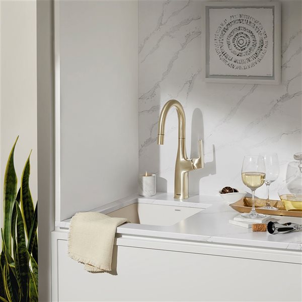 BLANCO Precis SILGRANIT 13-in Undermount Bar Sink - Soft White