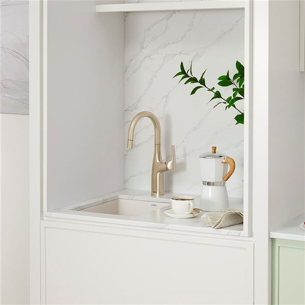 BLANCO Precis SILGRANIT 13-in Undermount Bar Sink - Soft White