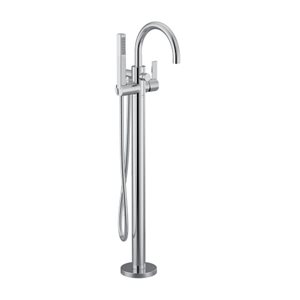 MOEN Chrome One-Handle Tub Filler with Hand Shower