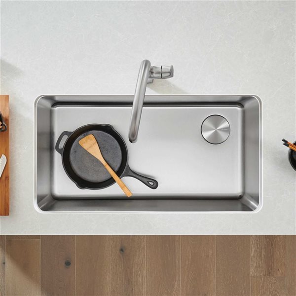 BLANCO Formera 32-in Single Bowl Undermount Stainless Steel Kitchen Sink