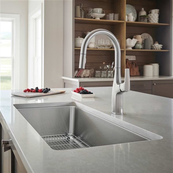 BLANCO Formera 32-in Single Bowl Undermount Stainless Steel Kitchen Sink