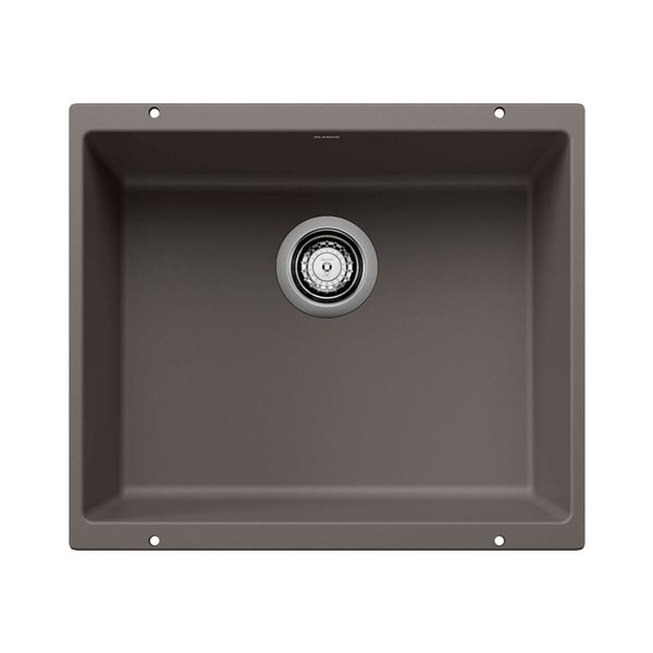 BLANCO Precis SILGRANIT 21-in Single Bowl Undermount Kitchen Sink - Volcano Grey