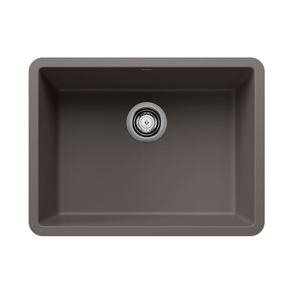 BLANCO Precis SILGRANIT 24-in Single Bowl Undermount Kitchen Sink - Volcano Grey