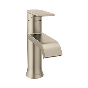 MOEN Brushed Nickel One-Handle High Arc Bathroom Faucet