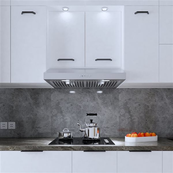 Blue Ocean 30-in 300 CFM Stainless Steel Under Cabinet Kitchen Range Hood