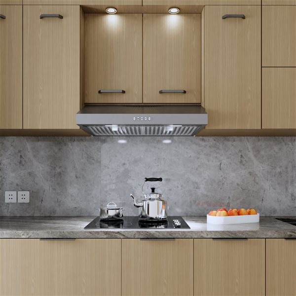 Blue Ocean 30-in 300 CFM Stainless Steel Under Cabinet Kitchen Range Hood