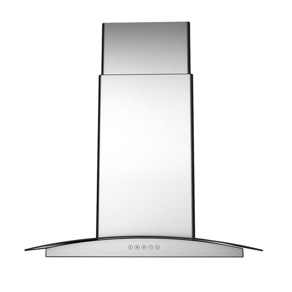 Blue Ocean 30-in 900 CFM Stainless Steel Convertible Island Mount Kitchen Range Hood - 65 dB