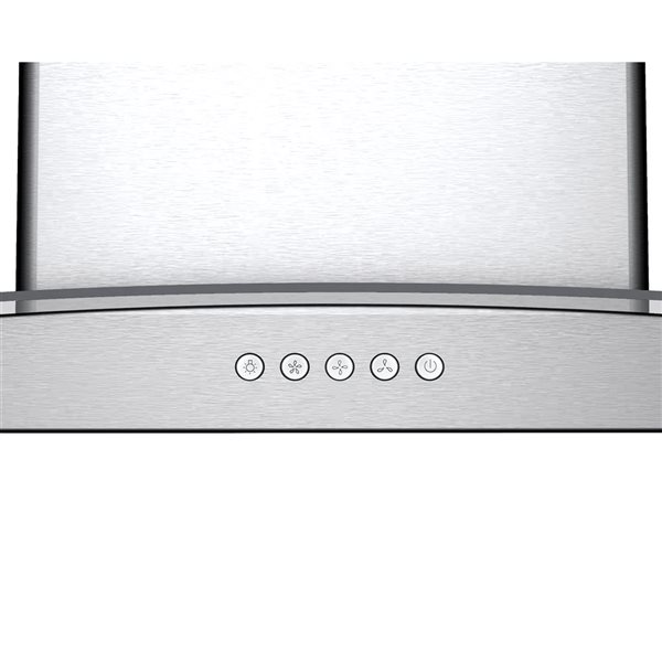 Blue Ocean 30-in 900 CFM Stainless Steel Convertible Island Mount Kitchen Range Hood - 65 dB