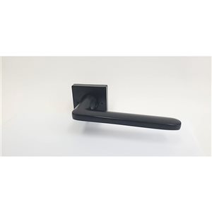 Garson  130mm x 21mm x 21mm Matte Black Passage Door Handle