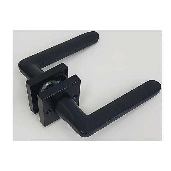 Garson Matte Black Door Lock with 2 Handles