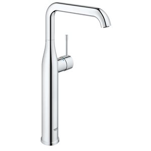 GROHE Essence Brushed Nickel 1-Handle Single Hole High Arc Bathroom Vessel Sink