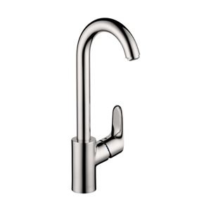 Hansgrohe Focus Polished Chrome 1-Handle High Arc Bar Faucet - 1.5 GPM