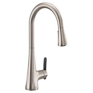 MOEN Sinema Spot Resist Stainless Steel 1-Handle High Arc Pull-Down Kitchen Faucet