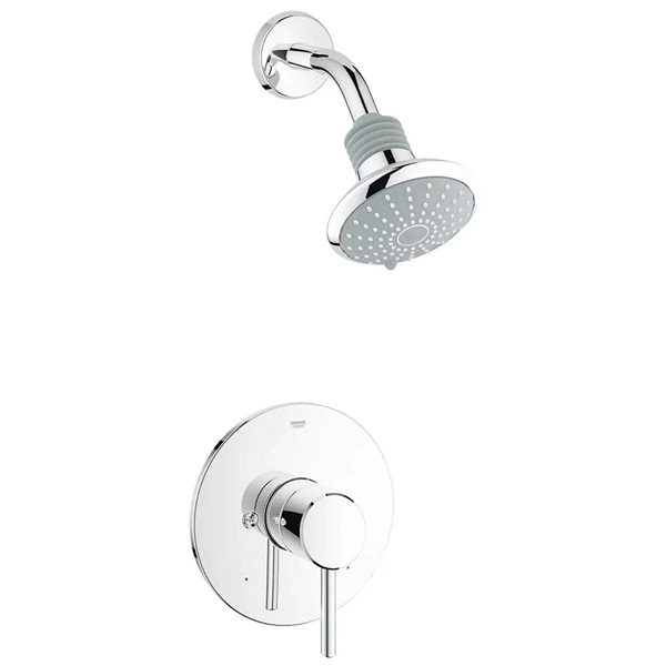 GROHE Concetto Polished Chrome Pressure Balance Shower Trim