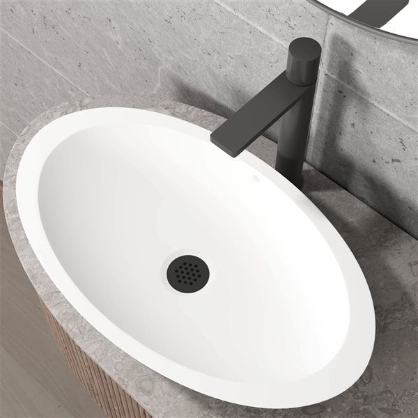 VIGO Matte Black Vessel Bathroom Sink Drain