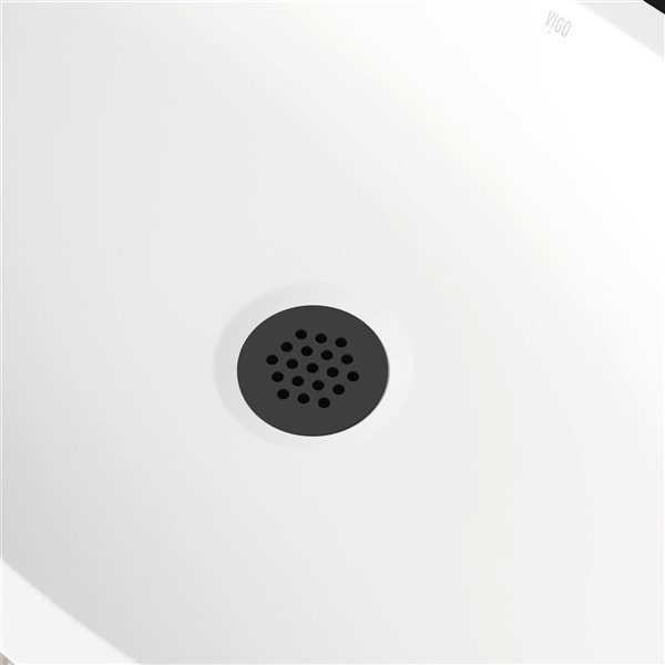 VIGO Matte Black Vessel Bathroom Sink Drain