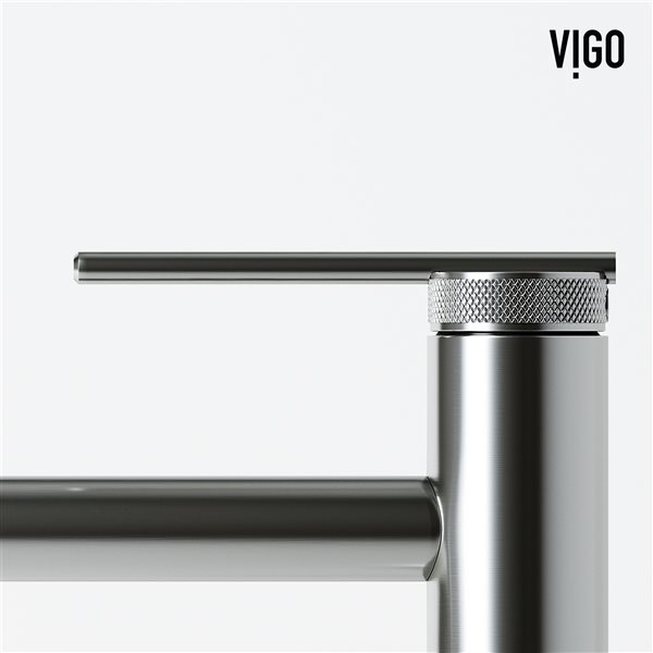 VIGO Orvieto&nbsp;15-in W x&nbsp;24-in L Concreto Stone Grey Rectangle Vessel Bathroom Sink w/ Faucet/Drain - Brushed Nickel