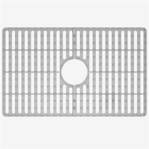 VIGO 17-in D x 27-in W silicone VIGO Bottom Grid for Single Bowl Kitchen Sink - Grey