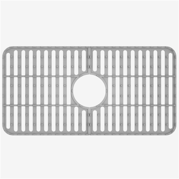 VIGO&nbsp;13-in D x&nbsp;25-in W silicone VIGO Bottom Grid for Single Bowl Kitchen Sink - Grey