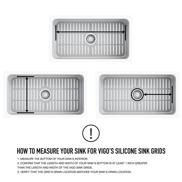 VIGO&nbsp;13-in D x&nbsp;25-in W silicone VIGO Bottom Grid for Single Bowl Kitchen Sink - Grey