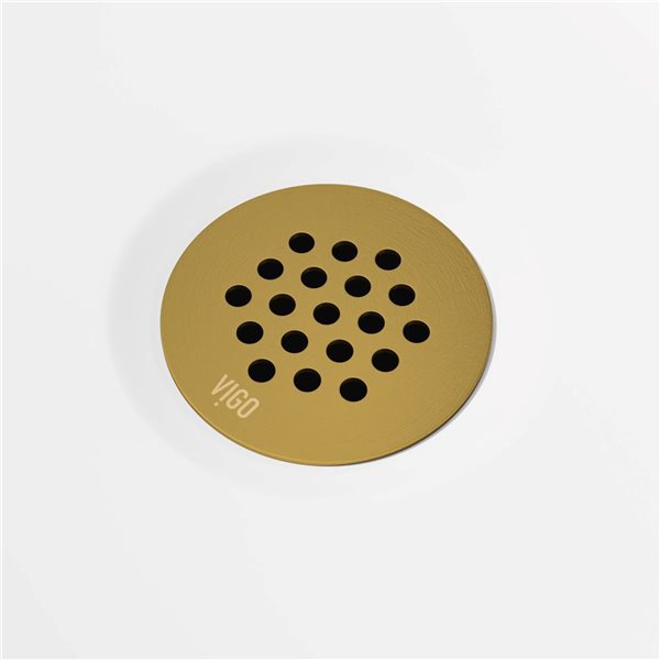 VIGO Matte Gold Vessel Bathroom Sink Drain