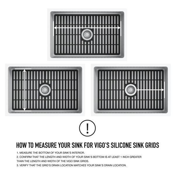 VIGO&nbsp;17-in D x&nbsp;27-in W silicone VIGO Bottom Grid for Single Bowl Kitchen Sink - Matte Black