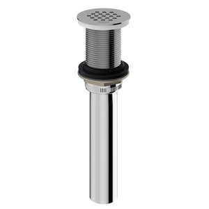 Drain bouton-poussoir VIGO pour lavabo vasque de salle de bain 1.75" L avec grille chrome