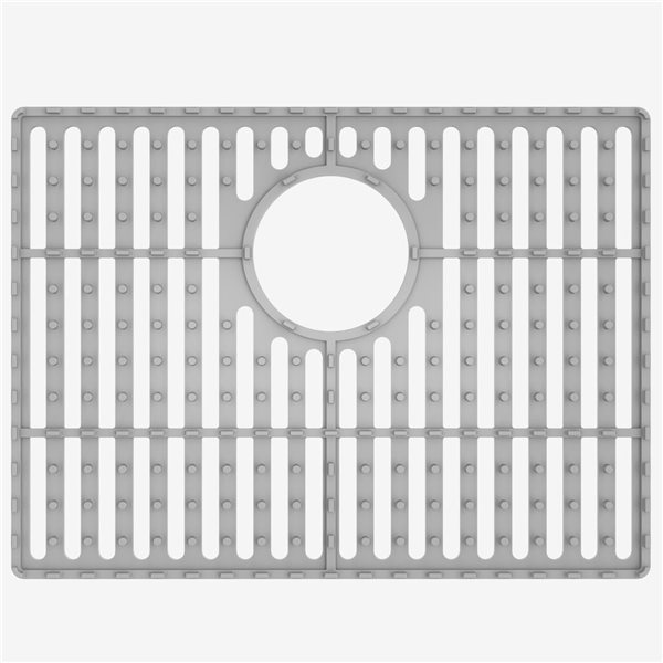 VIGO&nbsp;14-in D x&nbsp;19-in W silicone VIGO Bottom Grid for Single Bowl Kitchen Sink - Grey