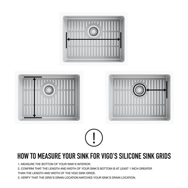 VIGO&nbsp;14-in D x&nbsp;19-in W silicone VIGO Bottom Grid for Single Bowl Kitchen Sink - Grey