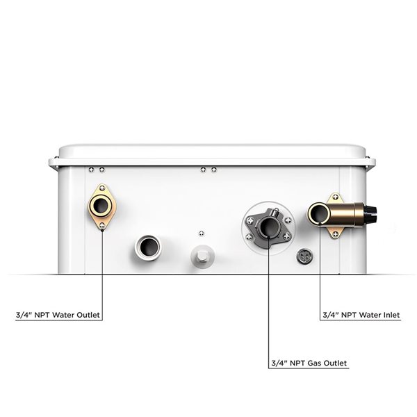 Eccotemp Builder Series Indoor 6.8-gal/min Liquid Propane Gas Tankless Water Heater